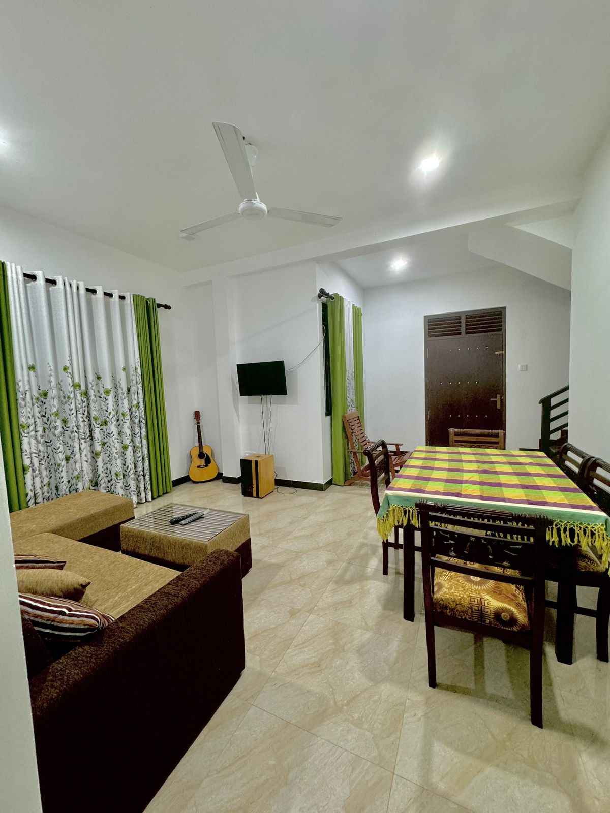 Private living room with comfortable seating